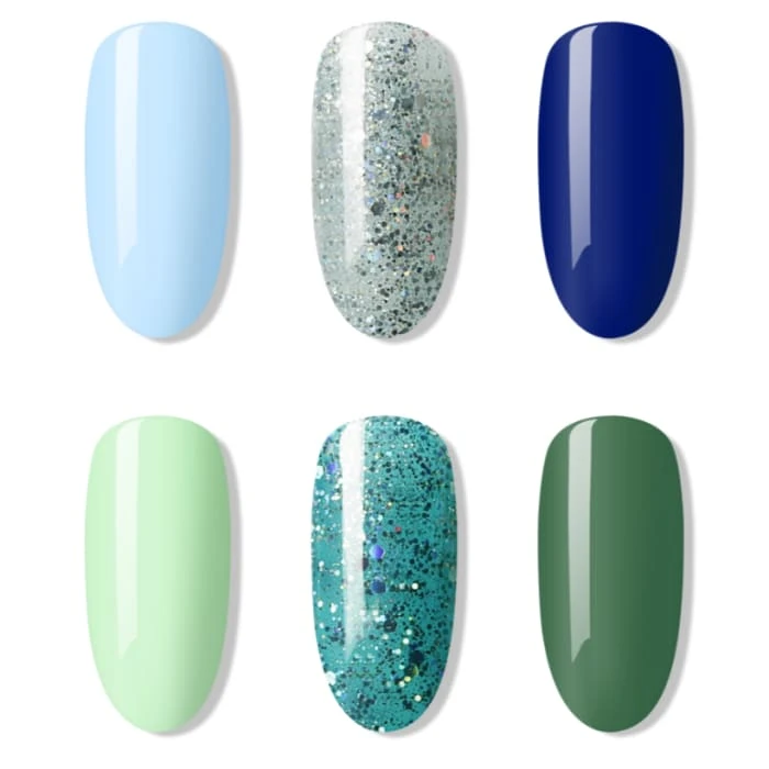 Bluesky Ocean Gel Nail Polish Set - 6 X 10ml 1 Bluesky Ocean Gel Nail Polish Set - 6 X 10ml