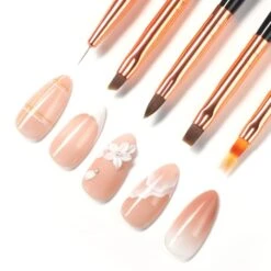 Bluesky Nail Art Brushes - 5 Piece Set -Bluesky Cosmetics 5PIECEBRUSHSETPT03