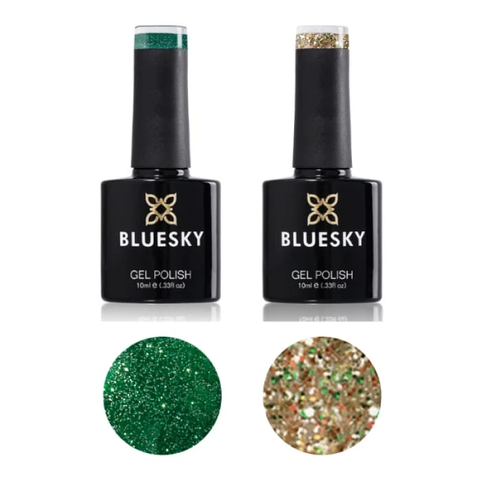 Bluesky Festive Gel Polish Duo - Elf & Belle Of The Bauble 1 Bluesky Festive Gel Polish Duo - Elf & Belle Of The Bauble