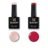 Bluesky Gel Polish Duo "Soul Mate" - Bare Lingerie & Pastel Red -Bluesky Cosmetics 80564 A119