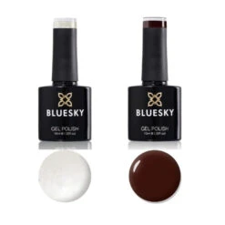 Bluesky Gel Polish Duo "Angel & Devil" - Milky White & Bloodshot
