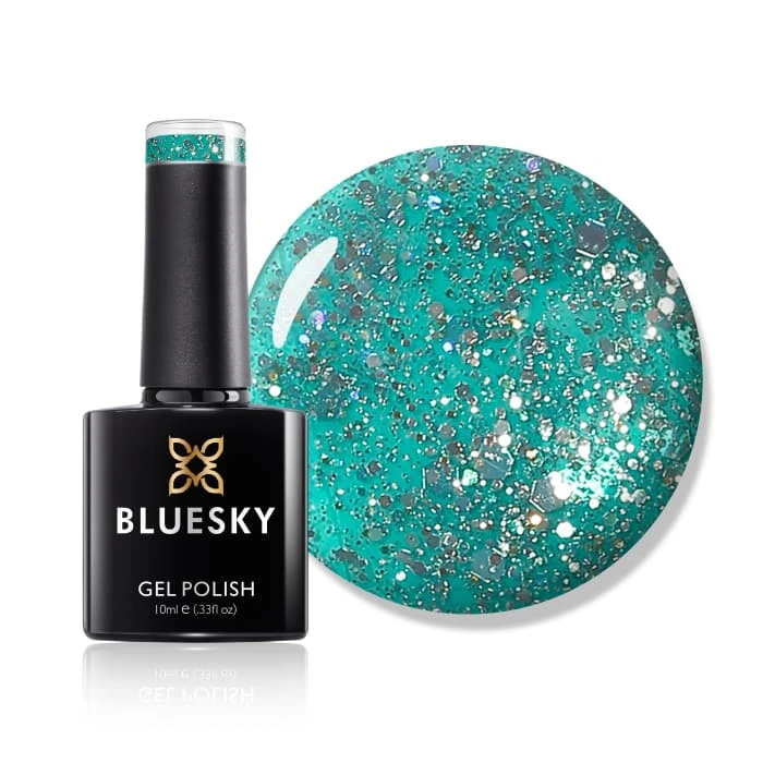 Bluesky Gel Polish - TEAL BLUE GREEN - BLZ10 1 Bluesky Gel Polish - TEAL BLUE GREEN - BLZ10