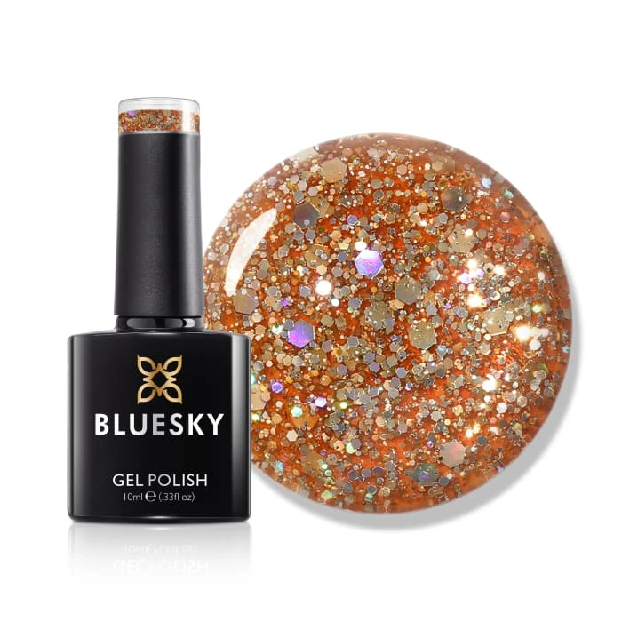 Bluesky Gel Polish - Cappuccino Sparkle - BLZ30 1 Bluesky Gel Polish - Cappuccino Sparkle - BLZ30