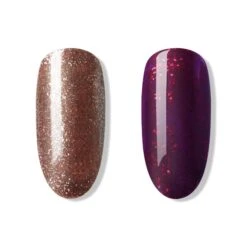 Bluesky Christmas Gel Polish Duo Set - Tinsel Toast & Ruby Ritz -Bluesky Cosmetics BlueskyChristmasGelPolishDuoSet TinselToast RubyRitz