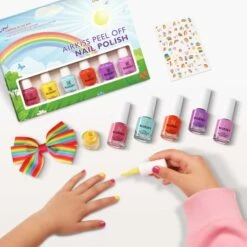 Bluesky Kids Airkiss Set- Summer Collection 9 Bluesky Kids Airkiss Set- Summer Collection -Bluesky Cosmetics BlueskyKidsNailPolishSet 1