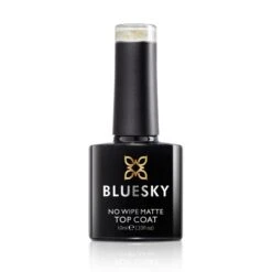 Bluesky No Wipe Matte Top Coat - Flower 11 Bluesky No Wipe Matte Top Coat - Flower -Bluesky Cosmetics BlueskyMatteFlowerNoWipeTopCoatBottle