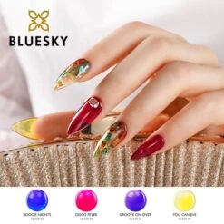 Bluesky Gel Polish - DISCO FEVER - GLAZE 03 5 Bluesky Gel Polish - DISCO FEVER - GLAZE 03 -Bluesky Cosmetics GLAZEGELNAILART