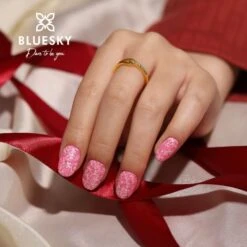 Bluesky Gel Polish - Glitter Neon 09 - Pink 5 Bluesky Gel Polish - Glitter Neon 09 - Pink -Bluesky Cosmetics GLITTERNEON09