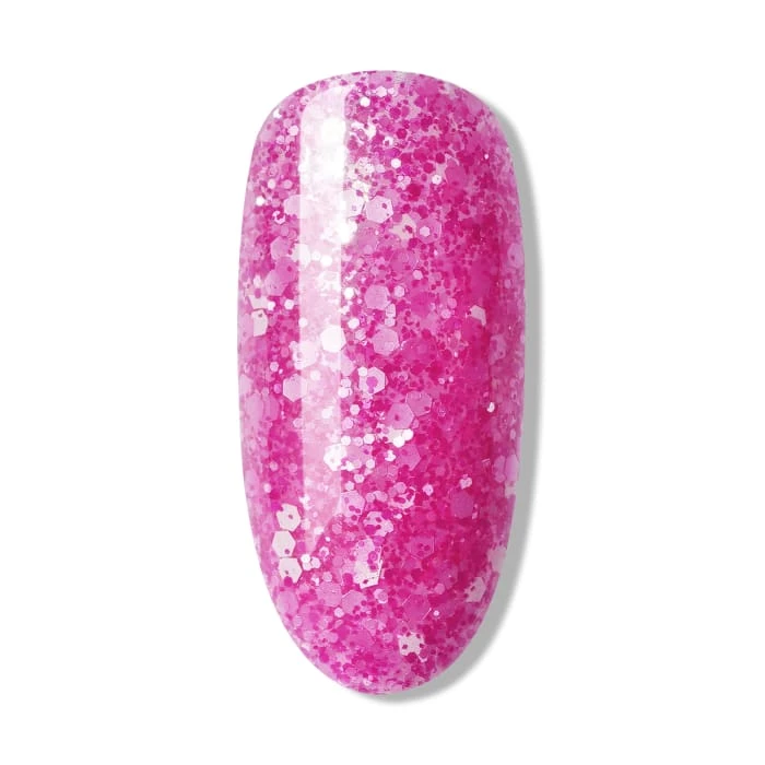 Bluesky Gel Polish - Glitter Neon 10 - Hot Pink 2 Bluesky Gel Polish - Glitter Neon 10 - Hot Pink - Image 2