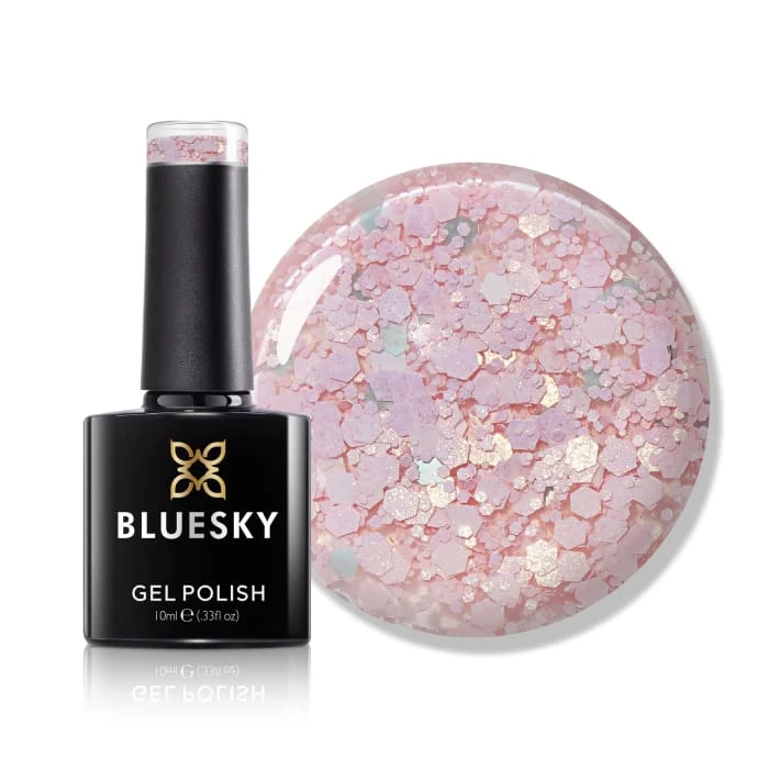 Bluesky Gel Polish - Glitter Neon 14 - Light Pink 1 Bluesky Gel Polish - Glitter Neon 14 - Light Pink