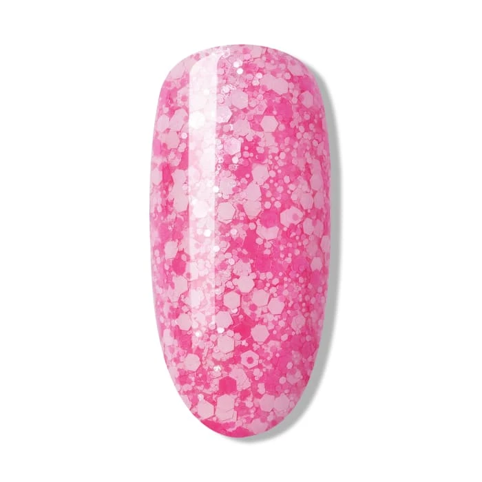Bluesky Gel Polish - Glitter Neon 09 - Pink 2 Bluesky Gel Polish - Glitter Neon 09 - Pink - Image 2