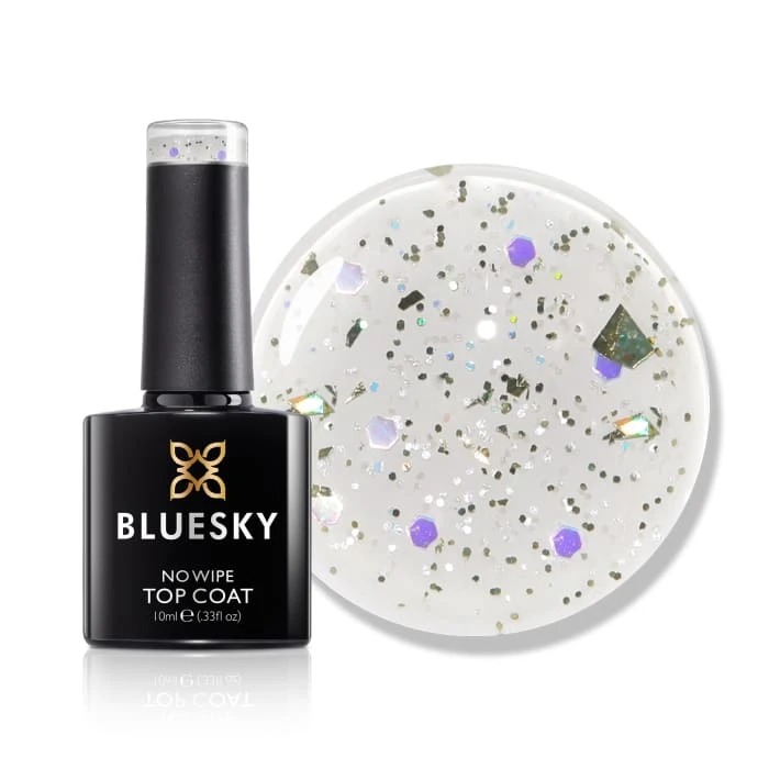Bluesky No Wipe Glitter Top Coat - GTC08 - Confetti Cannon 1 Bluesky No Wipe Glitter Top Coat - GTC08 - Confetti Cannon