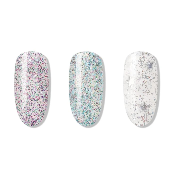Bluesky Mini Trio - Glitter Top Coats 2 Bluesky Mini Trio - Glitter Top Coats - Image 2