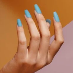 Bluesky 2 In 1 Matte Colour & Top Gel Polish - LBM02 - Mandarin Blue -Bluesky Cosmetics LBM02 02