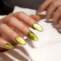 Bluesky Sparkle Diamond Cat Eye Gel Polish - LSD02 - Citrine Glow -Bluesky Cosmetics LSD0202