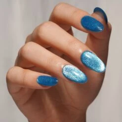 Bluesky Sparkle Diamond Cat Eye Gel Polish - LSD06 - Aquamarine Dream -Bluesky Cosmetics LSD06 HAND