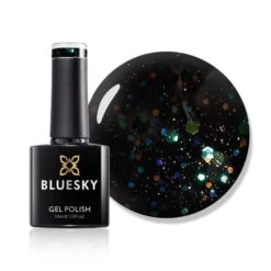 Bluesky Gel Polish - BLACK WITH RAINBOW - LT123