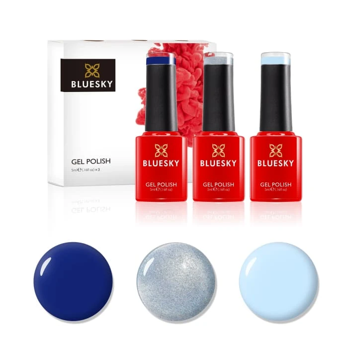 Bluesky Mini Trio Set Best Selling Blues - 5ml 1 Bluesky Mini Trio Set Best Selling Blues - 5ml