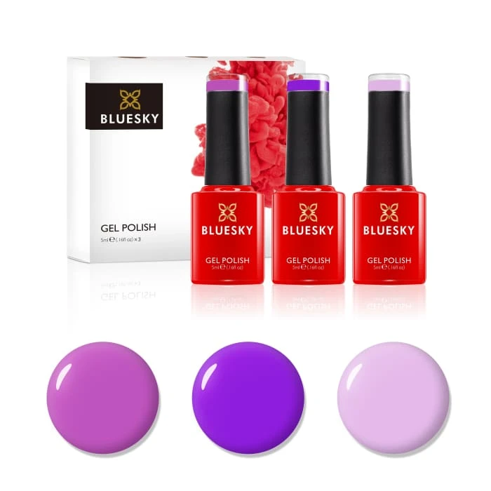 Bluesky Mini Trio Set Party Purples - 5ml 1 Bluesky Mini Trio Set Party Purples - 5ml