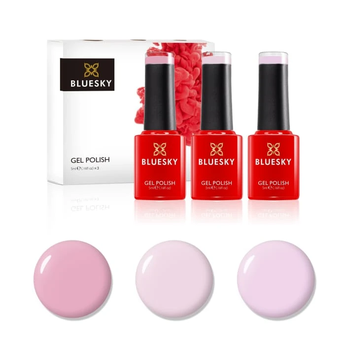 Bluesky Mini Trio Set Naked Pinks - 5ml 1 Bluesky Mini Trio Set Naked Pinks - 5ml