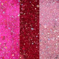 Bluesky Mini Trio Set Pink Confetti - 5ml -Bluesky Cosmetics Minis BLZ04 BLZ35 BLZ44 PinkConfetti SWATCH