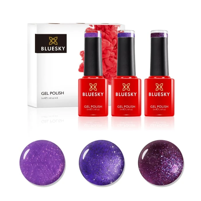 Bluesky Mini Trio Set Crystal Violets - 5ml 1 Bluesky Mini Trio Set Crystal Violets - 5ml