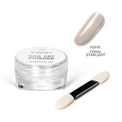 Moonshine Coral Starlight - Nail Art Powder