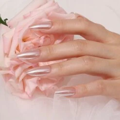 Moonshine Coral Starlight - Nail Art Powder -Bluesky Cosmetics Moonshine Coral Starlight YGF01 Marketing03