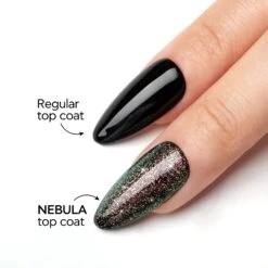 Bluesky Mini No Wipe Top Coat - Lunar Ruby -Bluesky Cosmetics NO WIPE SMART TOP COAT NEBULA 03