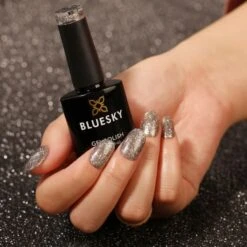 Bluesky Gel Polish - PLATINUM-11 - Sprinkle Of Glitter 8 Bluesky Gel Polish - PLATINUM-11 - Sprinkle Of Glitter -Bluesky Cosmetics PLATINUM112