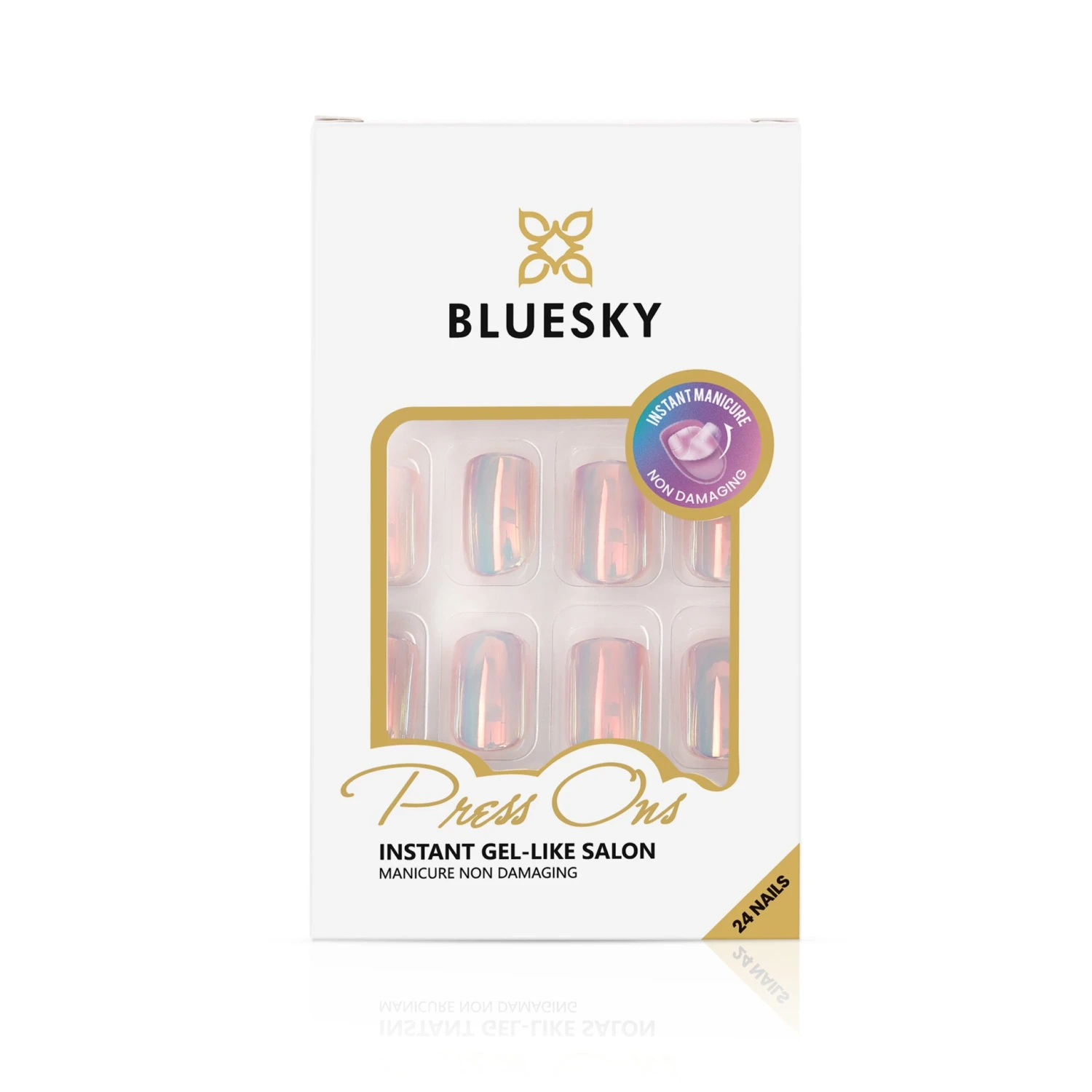 Square Mirror Glaze - Press On Nails Set 1 Square Mirror Glaze - Press On Nails Set