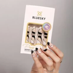 Coffin Monochrome - Press On Nails Set -Bluesky Cosmetics PRESS ONS 01 MARKETING 02