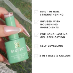 Gentle Whisper - BNR03 - 10ml Rubber Base Coat 23 Gentle Whisper - BNR03 - 10ml Rubber Base Coat -Bluesky Cosmetics Rubber Base 4