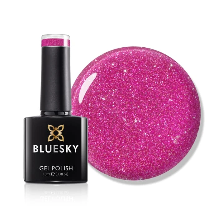 Bluesky Gel Polish - Sparkle Neon 03 - Pink 1 Bluesky Gel Polish - Sparkle Neon 03 - Pink