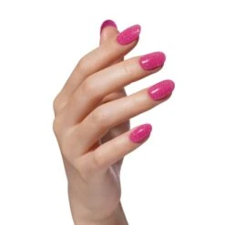 Bluesky Gel Polish - Sparkle Neon 03 - Pink 12 Bluesky Gel Polish - Sparkle Neon 03 - Pink -Bluesky Cosmetics SPARKLENEON3hand