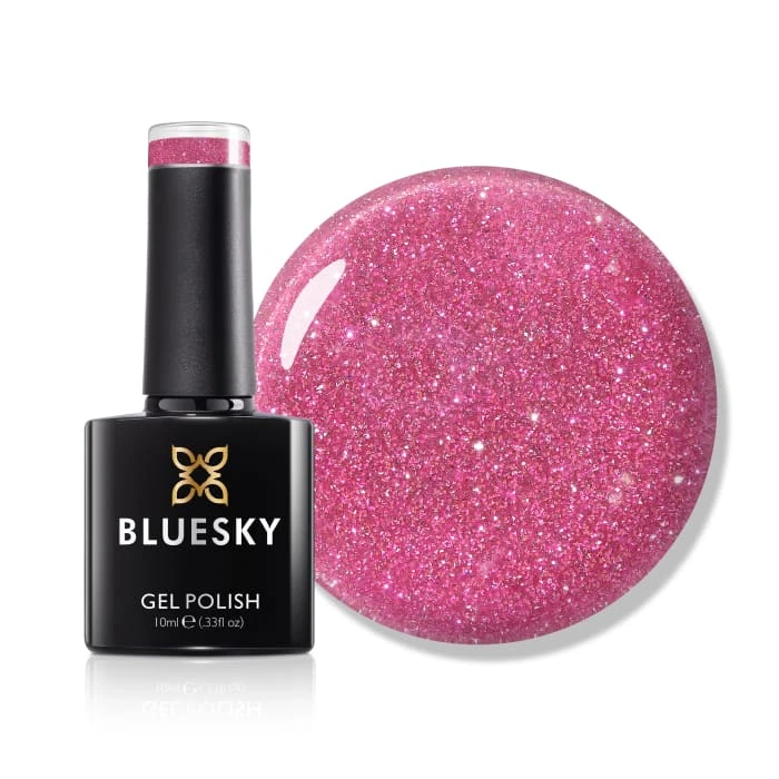 Bluesky Gel Polish - Sparkle Neon 04 - Pink 1 Bluesky Gel Polish - Sparkle Neon 04 - Pink