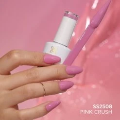 Pink Crush - SS2508 - 10ml Gel Polish 10 Pink Crush - SS2508 - 10ml Gel Polish -Bluesky Cosmetics SS2508 02 2