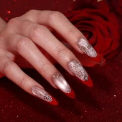 Bluesky Gel Polish Duo - "Kiss & Tell" - Passionate Red & Heart Romance -Bluesky Cosmetics VAL01 SJC01 PAINT02 02