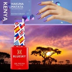 Bluesky 10 Year Anniversary - Set 1 -Bluesky Cosmetics bluesky 10 year anniversary set 1 5ml bottle bright gel polish cosmetics sky advertising poster 262