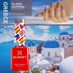 Bluesky 10 Year Anniversary - Set 2 -Bluesky Cosmetics bluesky 10 year anniversary set 2 5ml bottle bright gel polish cosmetics sky travel advertising 671