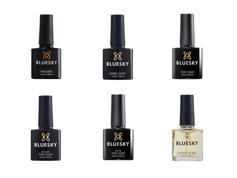 Bluesky Essentials Top And Base Set 6 X 10ml 1 Bluesky Essentials Top And Base Set 6 X 10ml
