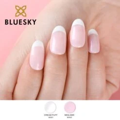 Bluesky Gel Polish - CREAM PUFF - 80501 -Bluesky Cosmetics bluesky gel polish cream puff 80501 french light solid white cosmetics nail finger 507 b33b7500 b382 4757 a1fc d5f973637a6c