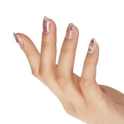 Bluesky Gel Polish - FLIRT - SP16 -Bluesky Cosmetics bluesky gel polish flirt sp16 alabaster fine glitter pale transparent white cosmetics finger nail 991