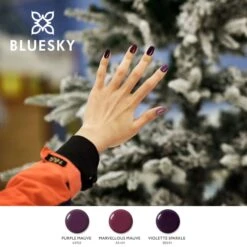 Bluesky Gel Polish - MARVELLOUS MAUVE - AS164 -Bluesky Cosmetics bluesky gel polish marvellous mauve bsh001 as164 autumn available at the bullring colour dark cosmetics finger nail sky 458