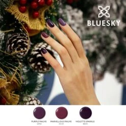 Bluesky Gel Polish - MARVELLOUS MAUVE - AS164 -Bluesky Cosmetics bluesky gel polish marvellous mauve bsh001 as164 autumn available at the bullring colour dark cosmetics nail finger 543