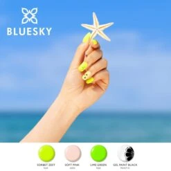Bluesky Gel Polish - SORBET ZEST - NEON34 17 Bluesky Gel Polish - SORBET ZEST - NEON34 -Bluesky Cosmetics bluesky gel polish sorbet zest neon34 bright colour neon solid summer cosmetics sky finger gesture 237