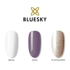 Bluesky Mini Trio Set Autumn Mauve - 5ml -Bluesky Cosmetics bluesky mini trio set autumn mauve 5ml bright dark purple gel polish cosmetics nail violet 873 1