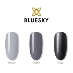 Bluesky Mini Trio Set Shades Of Grey - 5ml -Bluesky Cosmetics bluesky mini trio set shades of grey 5ml autumn bright dark gel polish cosmetics glasses nail eyewear 350