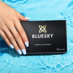 Bluesky Remover Foil Wraps 11 Bluesky Remover Foil Wraps -Bluesky Cosmetics bluesky removal foil wraps acetone remover and pads foils nail care essentials cosmetics aqua water 987