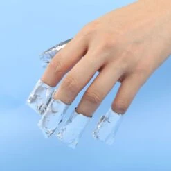 Bluesky Remover Foil Wraps 16 Bluesky Remover Foil Wraps -Bluesky Cosmetics bluesky removal foil wraps acetone remover and pads foils nail care essentials cosmetics finger skin 572